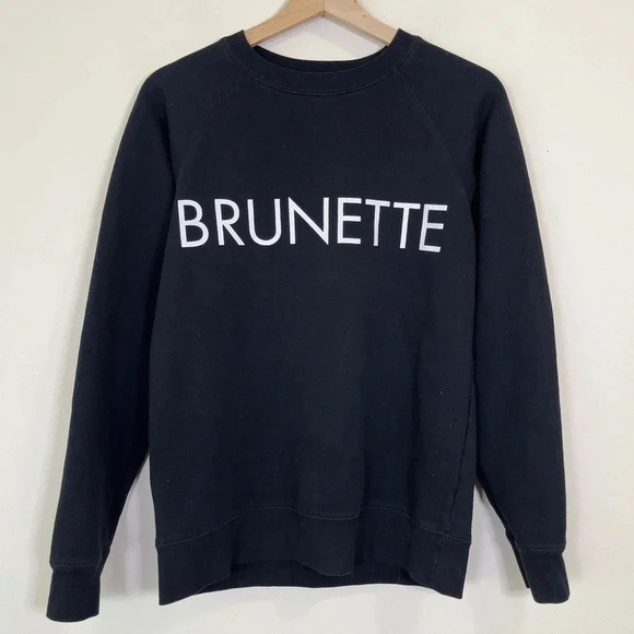 Brunette The  Label Classic Brunette Crew Neck Sweatshirt - Picture 2 of 11